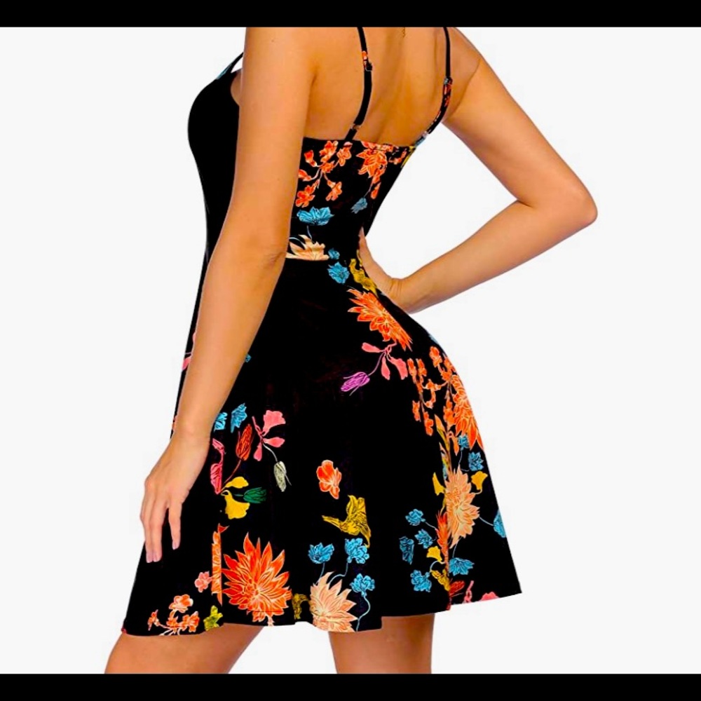 Floral spaghetti strap mini
